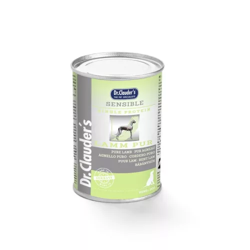 DR.CLAUDERS DOG SELECTED MEAT SENSIBLE LAMB PURE BáRáNYOS KONZERV 400G