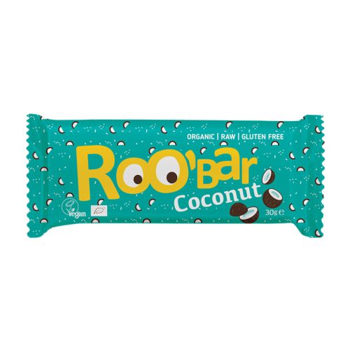 Roobar Chia mag - kókusz gyümölcsszelet - bio - 30g