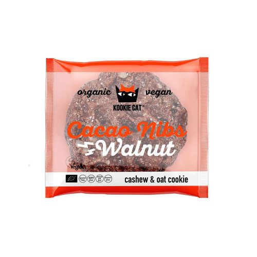 Kookie Cat Kakaóbabos-diós zabkeksz - bio - 50g
