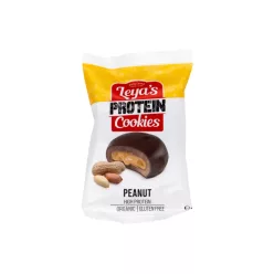   Leya s Pantry Mogyoróvajas fehérjés süti csoki bevonattal - bio - 40g