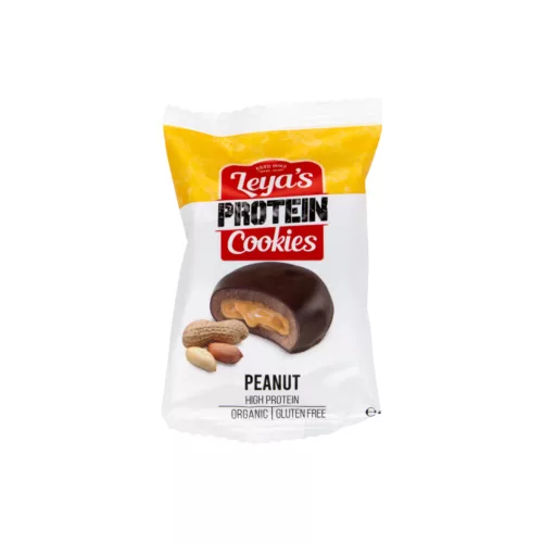 Leya s Pantry Mogyoróvajas fehérjés süti csoki bevonattal - bio - 40g