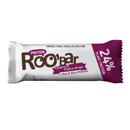 Roobar Cseresznye-csoki fehérjeszelet - bio - 40g