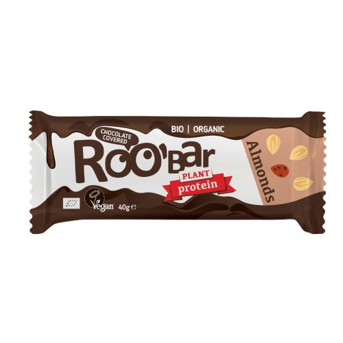 Roobar Mandulás csokis fehérjeszelet - bio - 40g