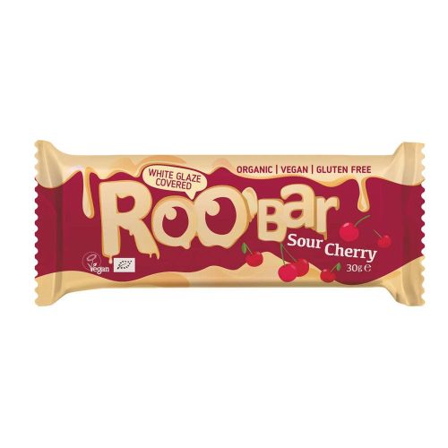 Roobar Meggyes fehércsokis szelet - bio - 30g