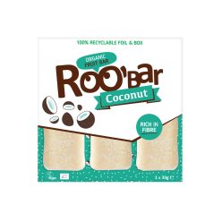 Roobar Kókuszos csomag - nyers szelet - bio - 3x30g