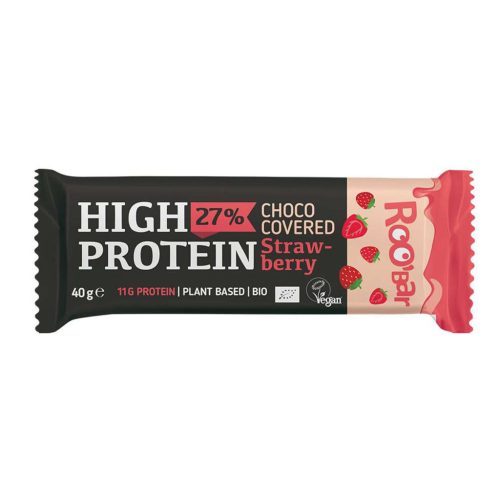 Roobar Földieper fehérjeszelet rózsaszín bevonatttal- bio - 40g