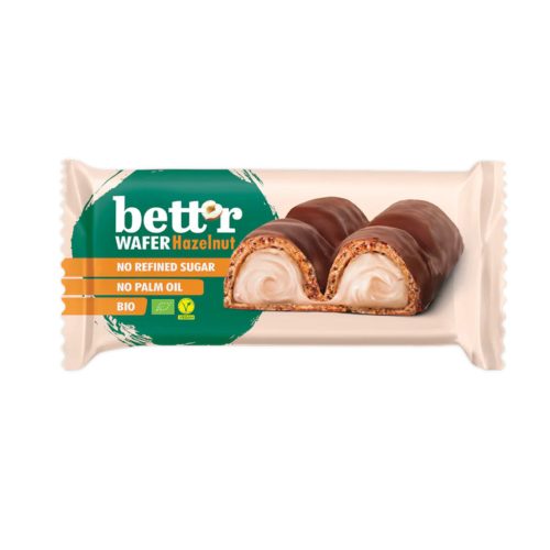 Bett r Bett r Mogyorókrémes ostyaszelet - bio - 33g