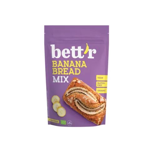 Bett r Banánkenyér keverék gluténmentes - bio - 300g