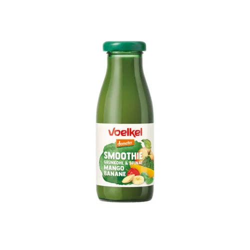 Voelkel Mangó&Banán Smoothie Spenóttal - 250ml