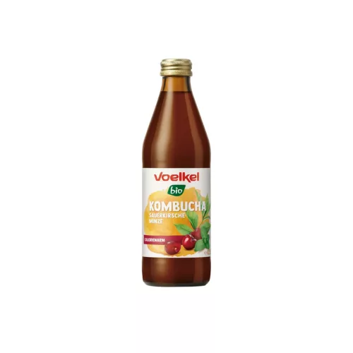 Voelkel Kombucha meggyes-mentás - 330 ml - bio