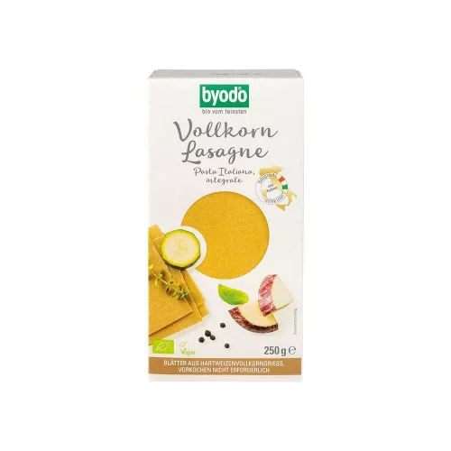 Byodo Teljes kiőrlésű lasagne tészta - bio - 250g