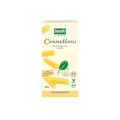 Byodo Cannelloni, semola tészta - bio - 250g
