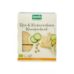 Byodo Kenyérlapok rizs-csicseriborsó - 120g - bio