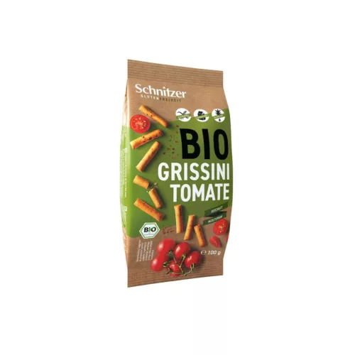 Schnitzer Paradicsomos grissini gluténmentes - bio - 100g