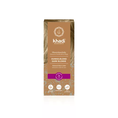 Khadi Sötétszőke növényi hajfesték por - 100g