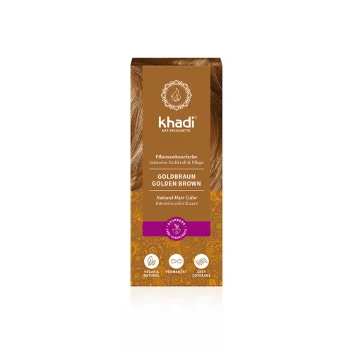 Khadi Aranybarna növényi hajfesték por - 100g
