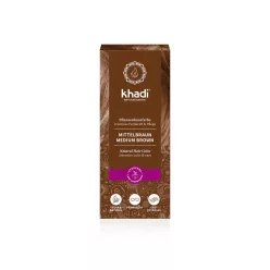 Khadi Középbarna növényi hajfesték por - 100g