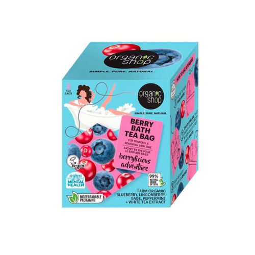 Organic Shop “Berry Bath” Fürdőfilter bogyós gyümölcsökkel 3db