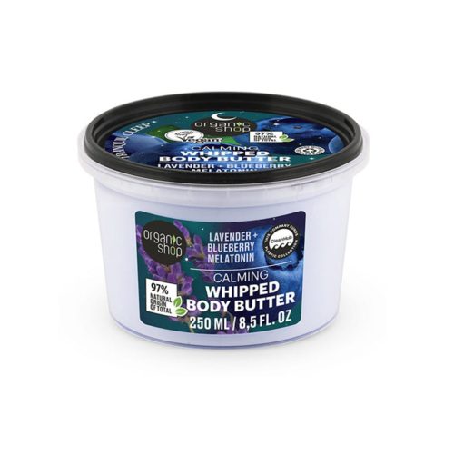 Organic Shop Nyugtató habos testvaj levendulával, áfonyával és melatoninnal - 250ml