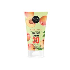   Organic Shop Őszibarackkal és antioxidánsokkal SPF30 ( zsíros bőrre) fényvédő nappali arckrém  - 50ml