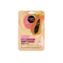   Organic Shop Antioxidáns és anti-aging  fátyolmaszk guavával és papayával- 25g