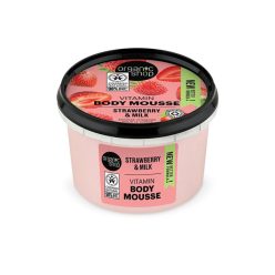   Organic Shop Vitamin testápoló mousse eperrel és tejjel - 250ml