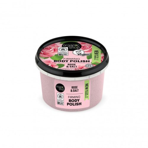 Organic Shop Feszesítő testpolír rózsával és sóval - 250ml