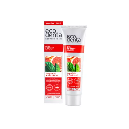 Ecodenta Grapefruit ízű ínyvédő fogkrém teafaolajjal - 100ml