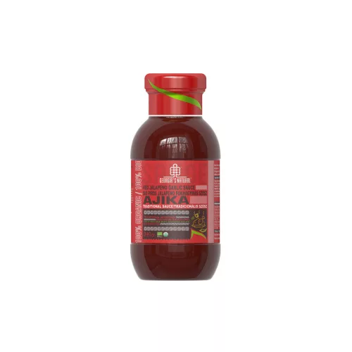 Georgia s Natural GN Bio Piros Jalapeno Fokhagyma Szósz - 340g