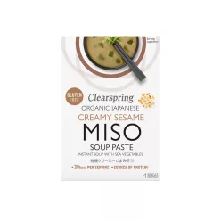   Clearspring Szezám MisoSoup Pasta Tengeri zöldésgekkel - bio - 60g