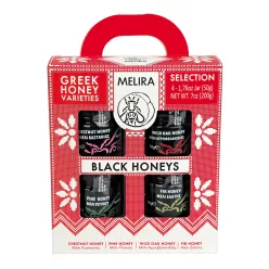 Melira Fekete Méz Ajándék Csomag 4*50g