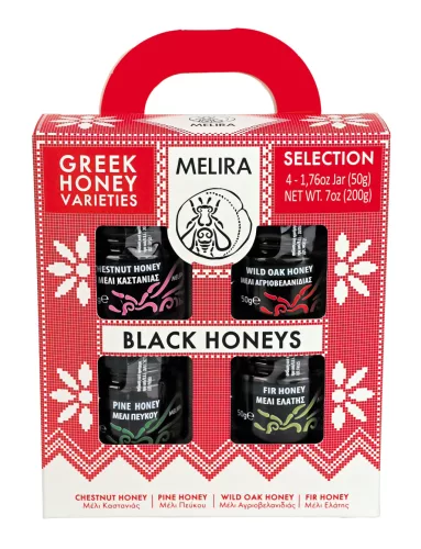 Melira Fekete Méz Ajándék Csomag 4*50g