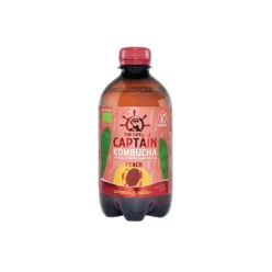   Captain Kombucha Őszibarack ízű kombucha ital - bio - 400ml