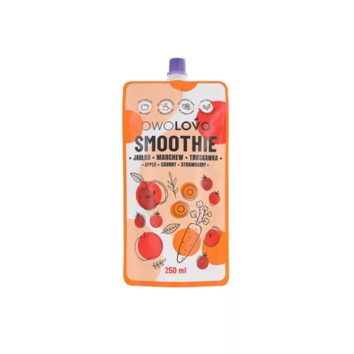 Owolovo Alma-sárgarépa-eper smoothie - 250ml