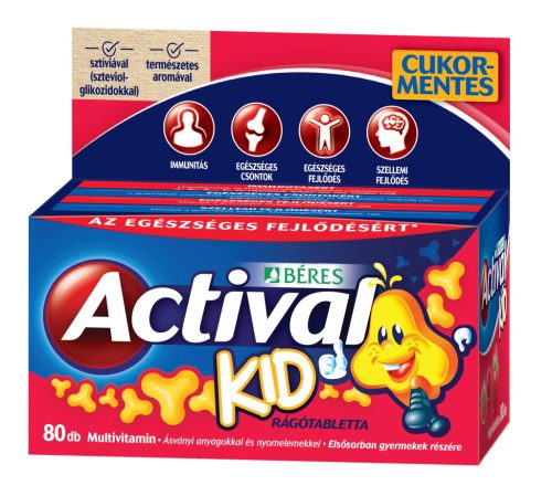 Actival Actival Kid 3 ízű rtbl. - 80 db