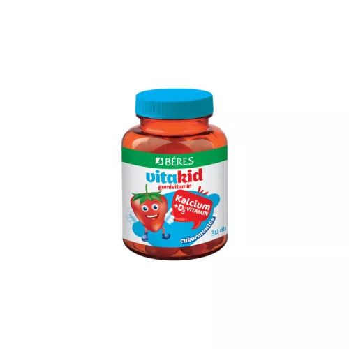 Vitakid Vitakid Kalcium + D3- vitamin gumitabletta - 30db