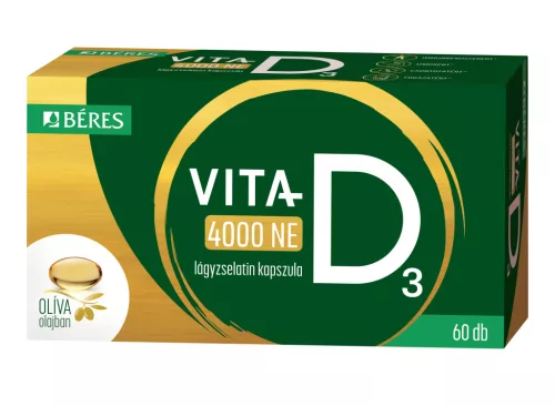 Béres Béres Vita-D3 Max 4000NE lágyzselatin kapsz. - 60db
