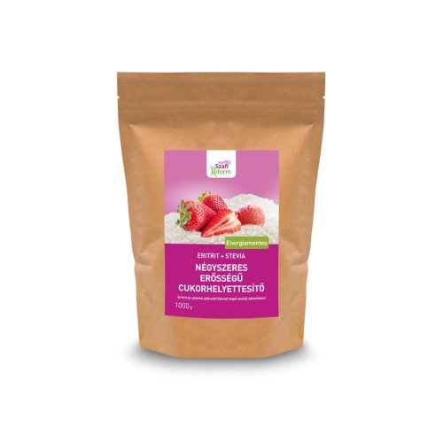 Szafi Szafi Reform paleo négyszeres erősségű cukorhelyettesítő eritrit+stevia  - gluténmentes  500g