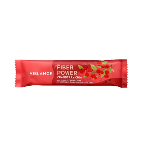Viblance Fiber power bar vörösáfonya & chia - 40 g