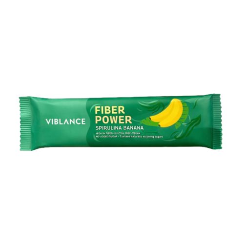Viblance Fiber power bar banán & spirulina - 40 g