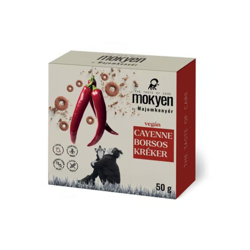 Majomkenyér Cayenne borsos kréker - 50g