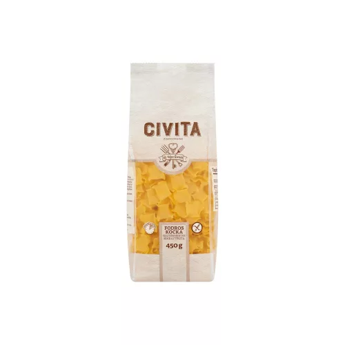Civita Fodros kocka tészta - 450g