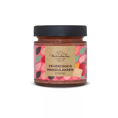 Mendula Fehércsokis mandulakrém eperrel - 180g