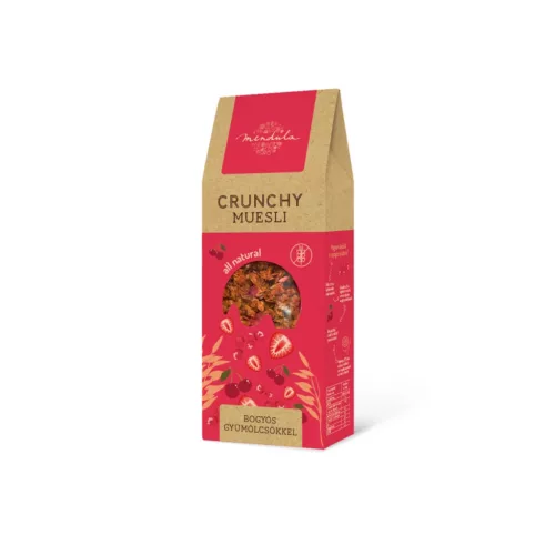 Mendula Crunchy müzli piros bogyós - 300g