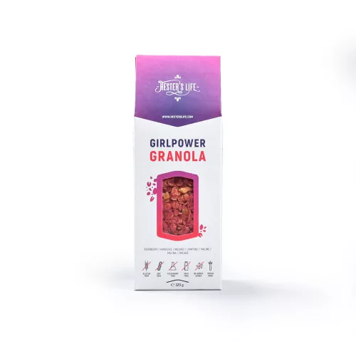 Hester s Life Girlpower Málnás Granola - 320g