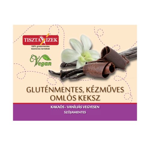 Tiszta Ízek Kakaós-vaníliás keksz - 180g