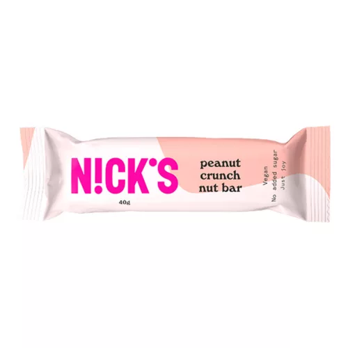 Nick s Crunch Nut Bar vegán mogyorós csoki - 40g