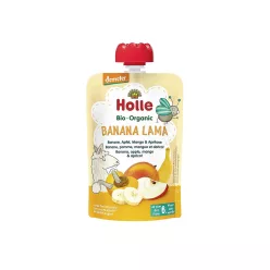   Holle Banana Lama - tasakos gyümölcspüré, gluténmentes demeter - bio - 100g