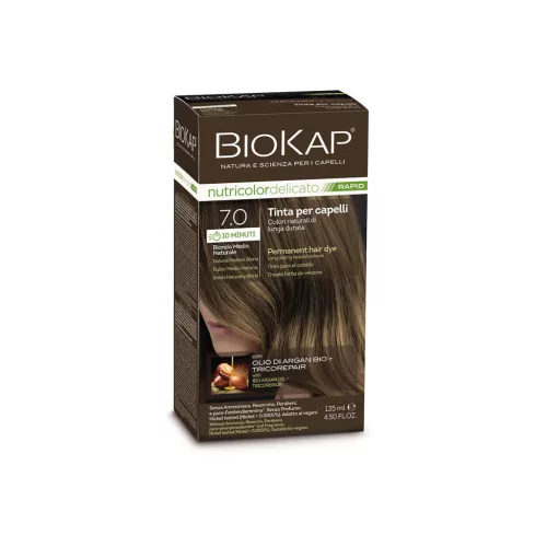 Biokap Tartós hajfesték Nr 7.0 Natural Medium Blond - 135ml