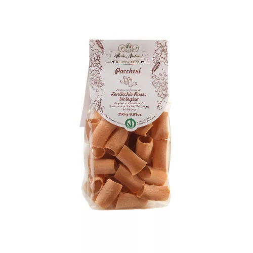 Pasta Natura Lencse-rizs tészta Paccheri - bio - 250g